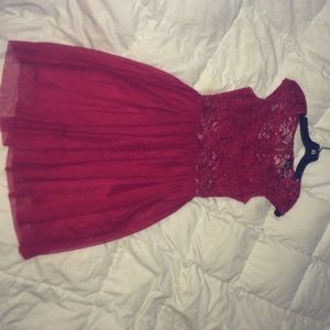 Red Lace Dress