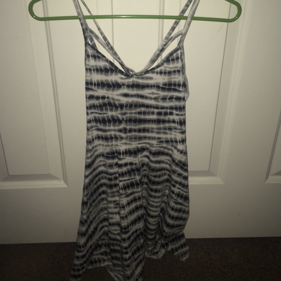 Patterned spaghetti strapped dress