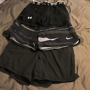 3 workout shorts