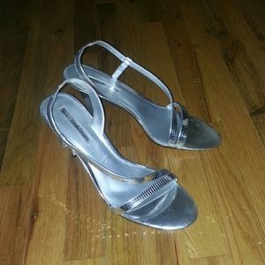 SALE! Bandolino size 11 silver slingbacks