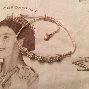 🎈Final Sale🎈JCrew Pave Balls and Cord Bracelet