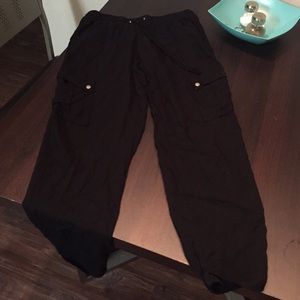 Black wind pants