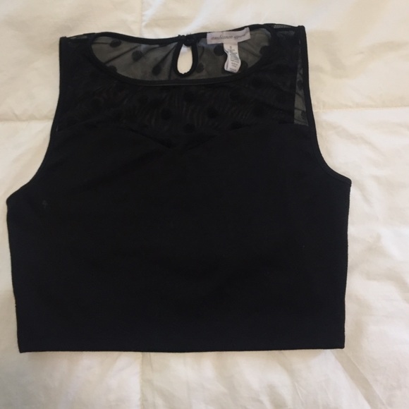 Black crop top
