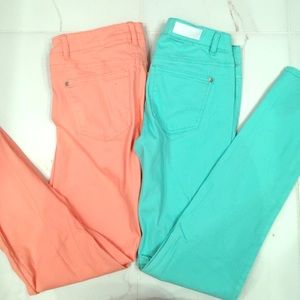Two pairs of cute pastel jeans
