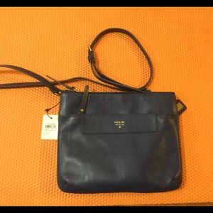 Fossil Cross Body Bag Royal blue