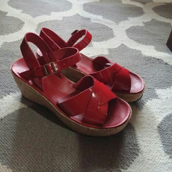 Platform wedge sandels