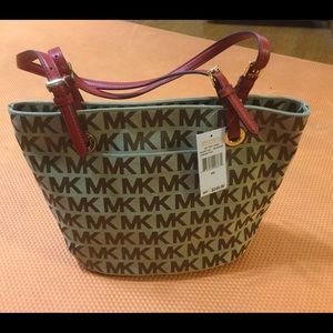 Michael Kors Brown & Red Purse