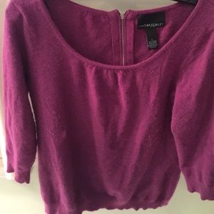 Fuschia soft sweater.