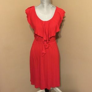 Red Ruffled Dress
