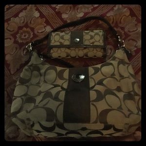 Coach hobo and wallet to match.