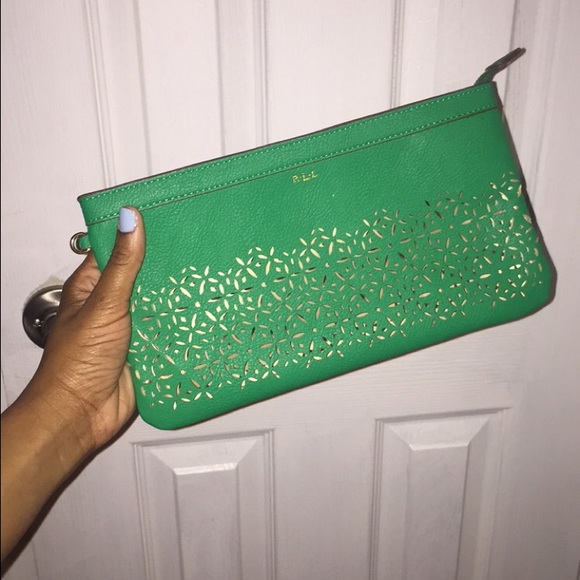 Green Ralph Lauren clutch