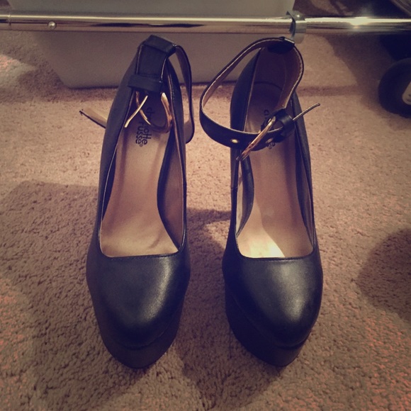Ankle buckle heels