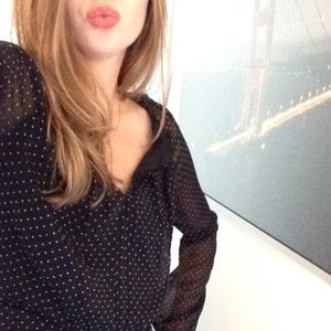 Polkadot flowy dress