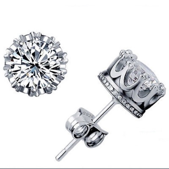 Crown stud earrings - Picture 1 of 2