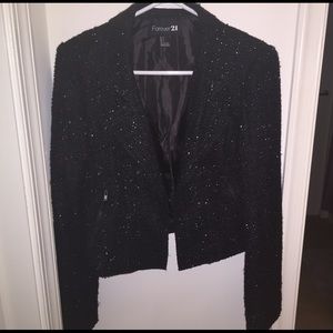 NWOT Black Sparkly Blazer, Large