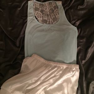 Bride razor back top and shorts