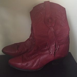 Vintage leather cowgirl boots