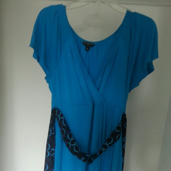 Banana Republic Large (Petite) Blue Dress