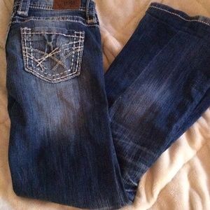 boot cut bke jeans.
