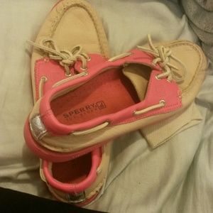 Sperry Top-Siders. Never worn outside size 9.