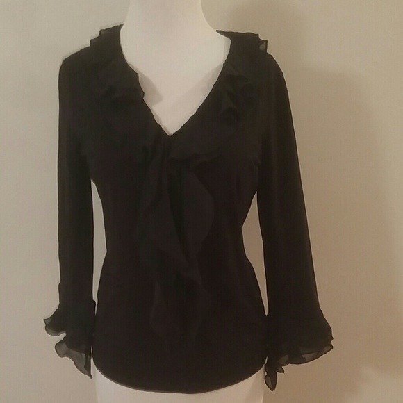 Black Long Sleeves Shirt. Size Medium