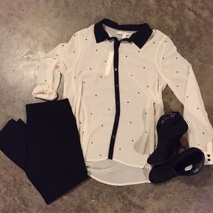 Sheer Button Down Shirt