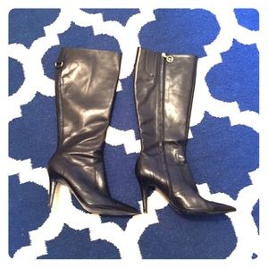 Ralph Lauren Black Leather Boots