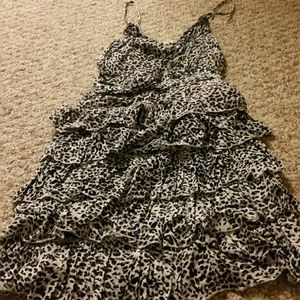 Sexy Leopard Print Spaghetti Strap Mini Dress
