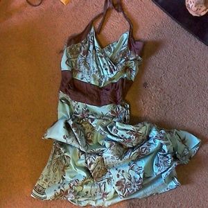 Excellent Cassee's 3X Dress Brown & Aqua?