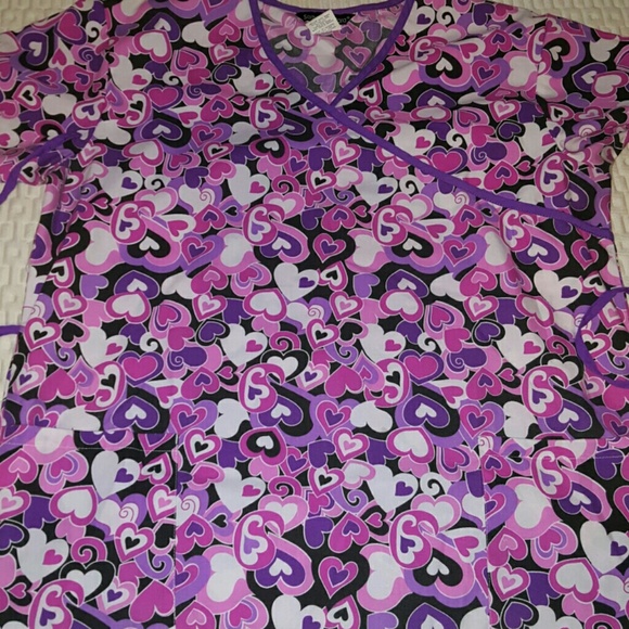 Heart scrub top