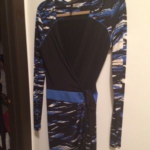 BCBG faux wrap dress