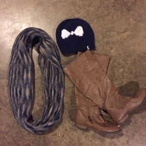 Long Knit Infinity Scarf