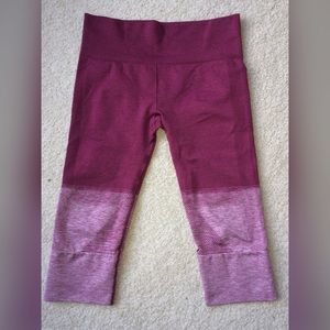 LULULEMON Seamlessly Street Crop Burgundy Sz8