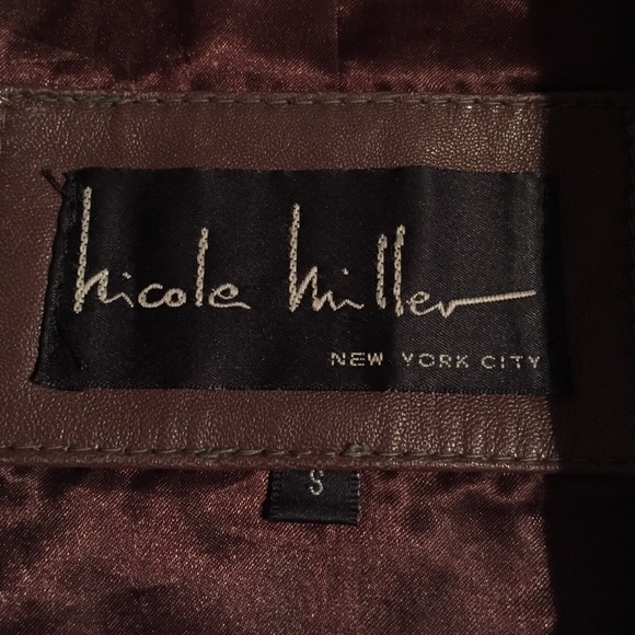 Nicole Miller Genuine Leather Jacket - Picture 2 of 3