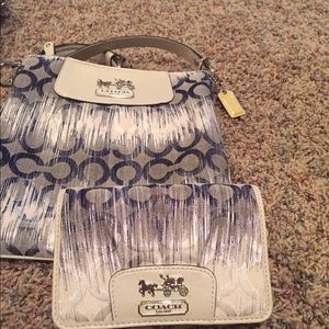 Coach cross body with matching wallet