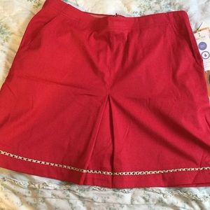 Tail reddish pink golf skirt/skirt