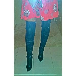 Over the knee thigh high boots