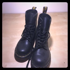 Classic black leather Doc Martens