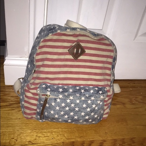 American flag backpack