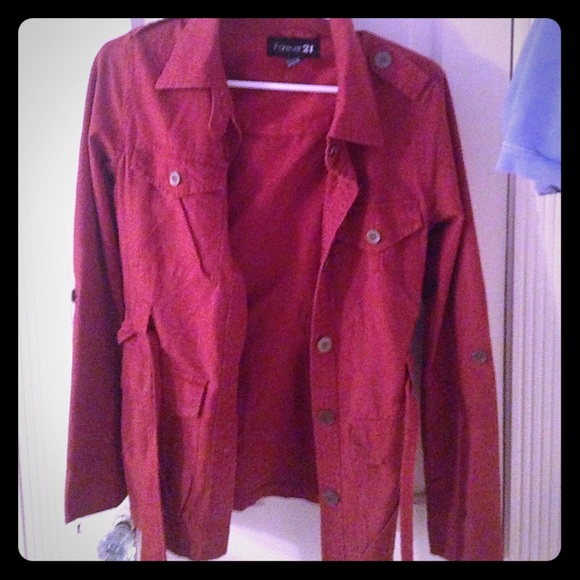 Forever 21 Red Fall Jacket ✨ - Picture 4 of 4