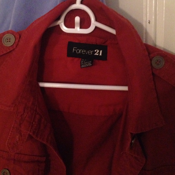 Forever 21 Red Fall Jacket ✨ - Picture 3 of 4