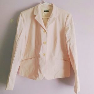 J.crew blazer pink and beige striped