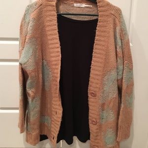 Super adorable pink and blue sweater