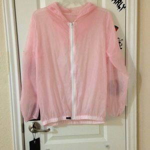 pink brandy melville windbreaker