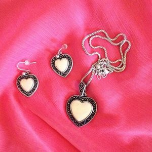 Heart Necklace & Earring Set