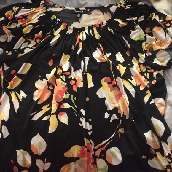 Flowered dress shirt
