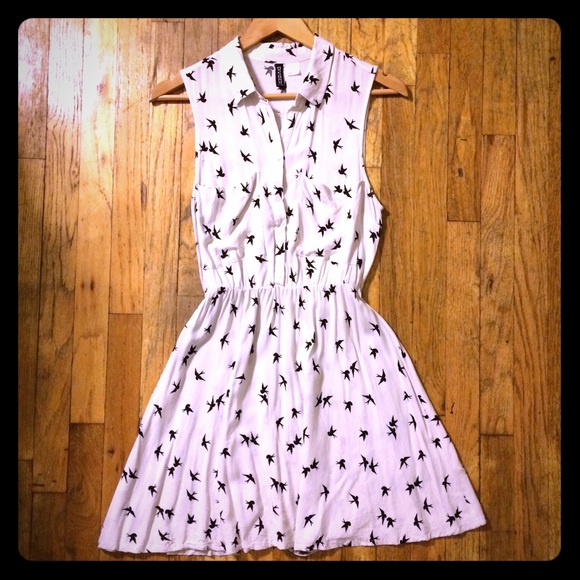 Divided Dresses & Skirts - Bird Print DIVIDED Dress