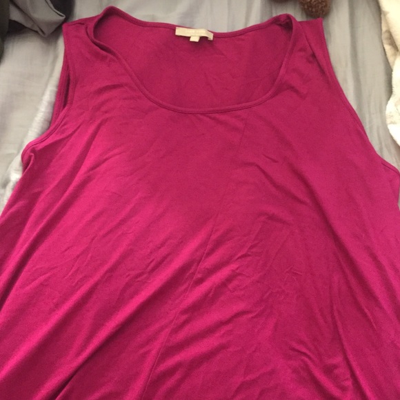 Maroon dress tank top