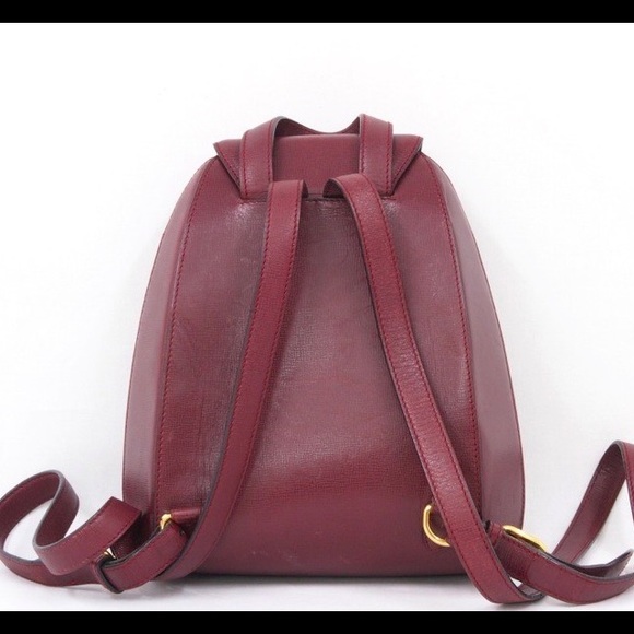 Cartier Bags Vintage Cartier Burgundy Signature Backpack Poshmark