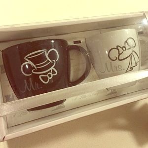 Mr. And Mrs. Disney Coffee Mugs.